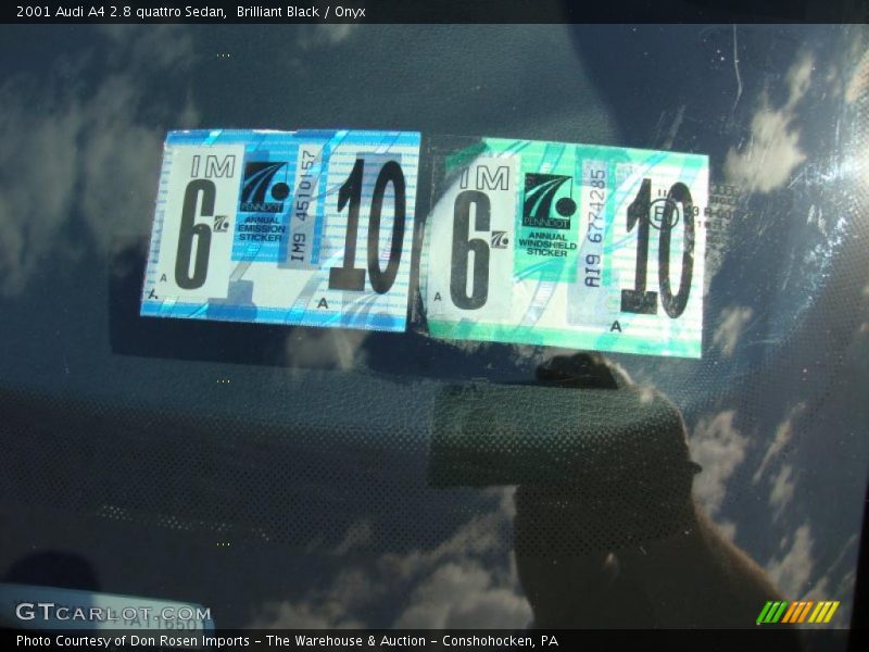 Brilliant Black / Onyx 2001 Audi A4 2.8 quattro Sedan