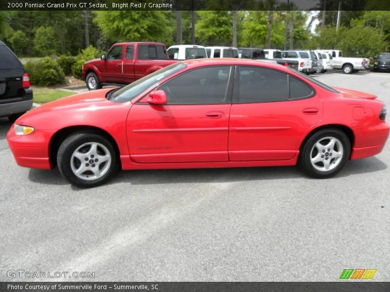 Bright Red / Graphite 2000 Pontiac Grand Prix GT Sedan