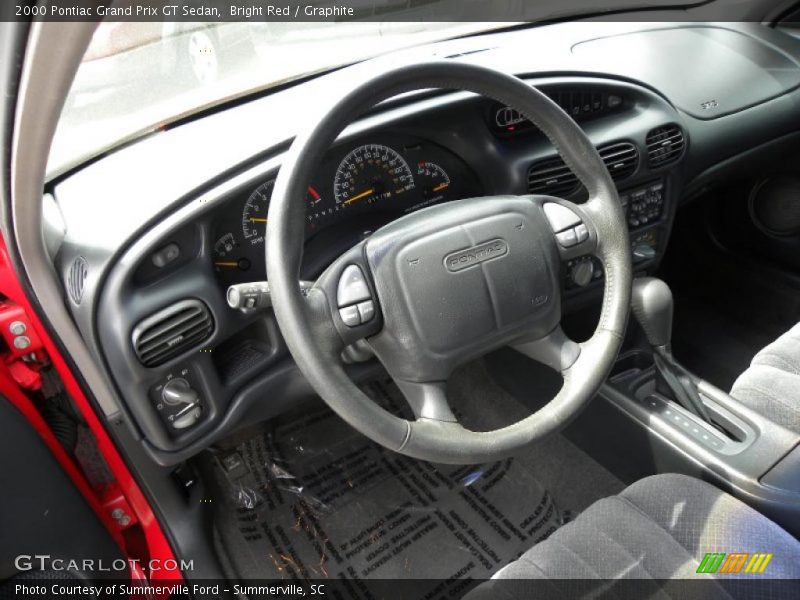 Bright Red / Graphite 2000 Pontiac Grand Prix GT Sedan