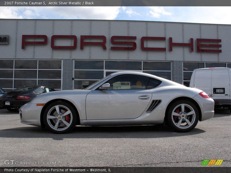 Arctic Silver Metallic / Black 2007 Porsche Cayman S