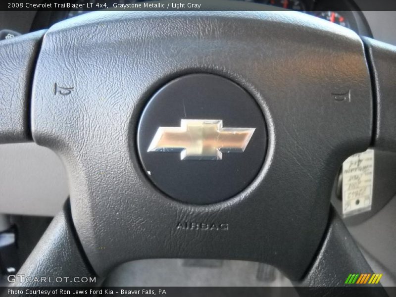 Graystone Metallic / Light Gray 2008 Chevrolet TrailBlazer LT 4x4