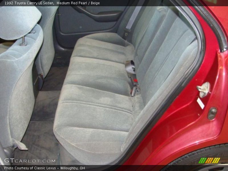 Medium Red Pearl / Beige 1992 Toyota Camry LE Sedan