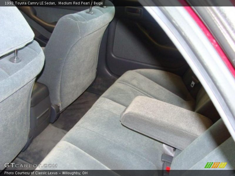 Medium Red Pearl / Beige 1992 Toyota Camry LE Sedan