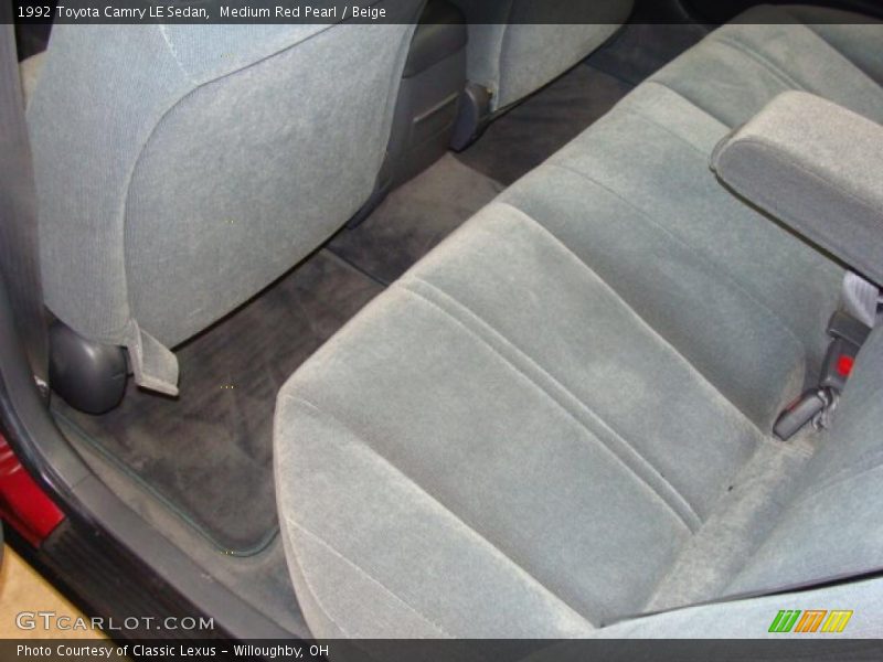 Medium Red Pearl / Beige 1992 Toyota Camry LE Sedan