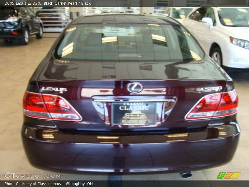 Black Garnet Pearl / Black 2005 Lexus ES 330