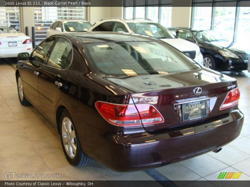 Black Garnet Pearl / Black 2005 Lexus ES 330