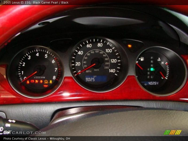 Black Garnet Pearl / Black 2005 Lexus ES 330