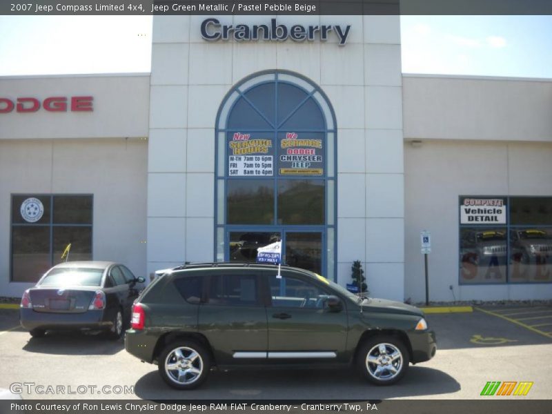Jeep Green Metallic / Pastel Pebble Beige 2007 Jeep Compass Limited 4x4