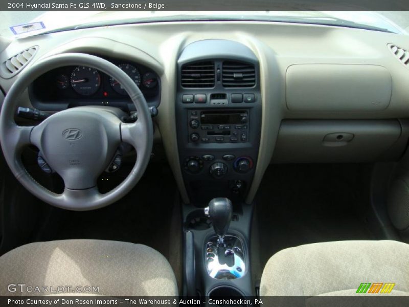 Sandstone / Beige 2004 Hyundai Santa Fe GLS 4WD
