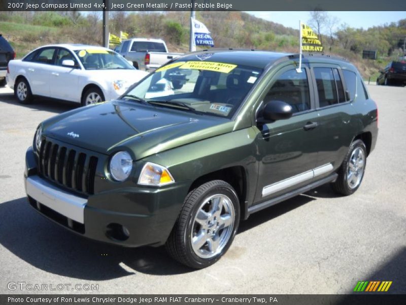 Jeep Green Metallic / Pastel Pebble Beige 2007 Jeep Compass Limited 4x4