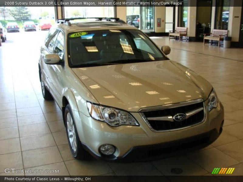 Harvest Gold Metallic / Warm Ivory/Dark Taupe 2008 Subaru Outback 3.0R L.L.Bean Edition Wagon
