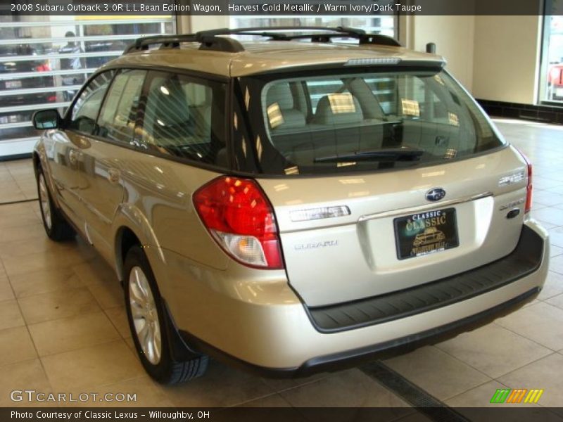 Harvest Gold Metallic / Warm Ivory/Dark Taupe 2008 Subaru Outback 3.0R L.L.Bean Edition Wagon