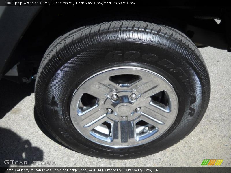 Stone White / Dark Slate Gray/Medium Slate Gray 2009 Jeep Wrangler X 4x4
