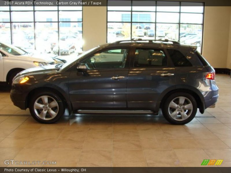 Carbon Gray Pearl / Taupe 2007 Acura RDX Technology