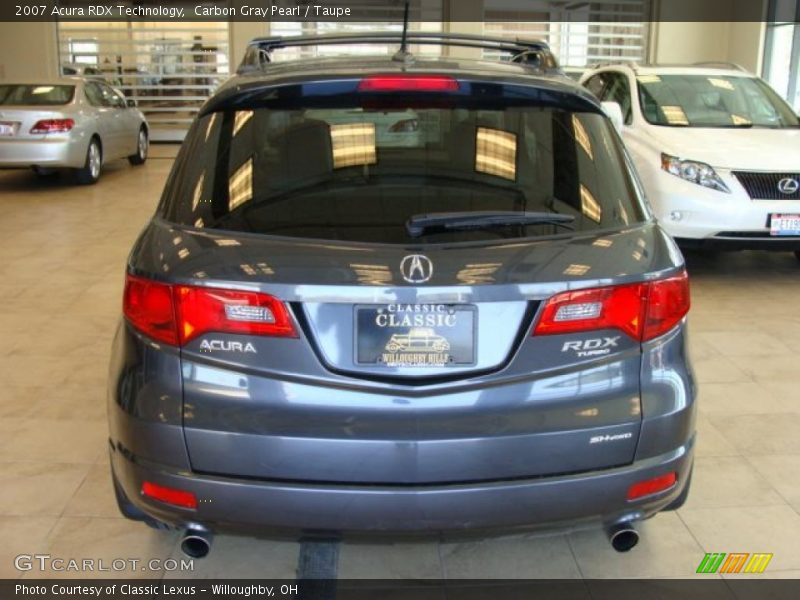 Carbon Gray Pearl / Taupe 2007 Acura RDX Technology