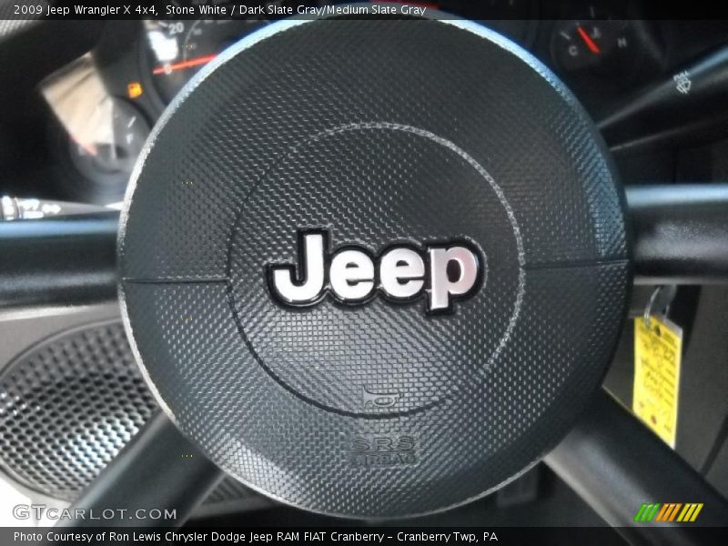 Stone White / Dark Slate Gray/Medium Slate Gray 2009 Jeep Wrangler X 4x4