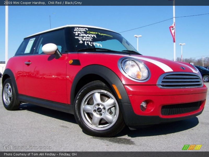 Chili Red / Black/Grey 2009 Mini Cooper Hardtop
