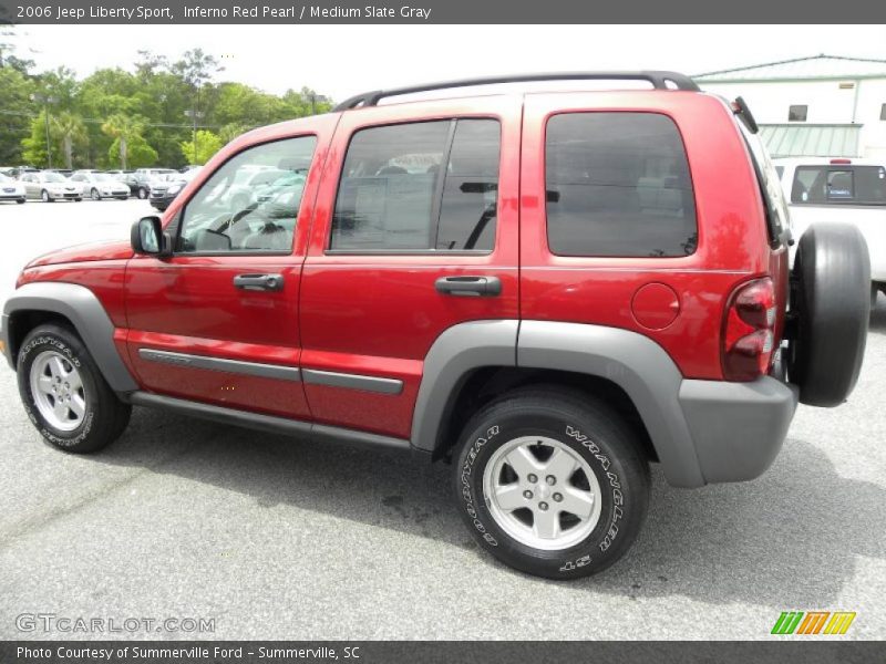 Inferno Red Pearl / Medium Slate Gray 2006 Jeep Liberty Sport