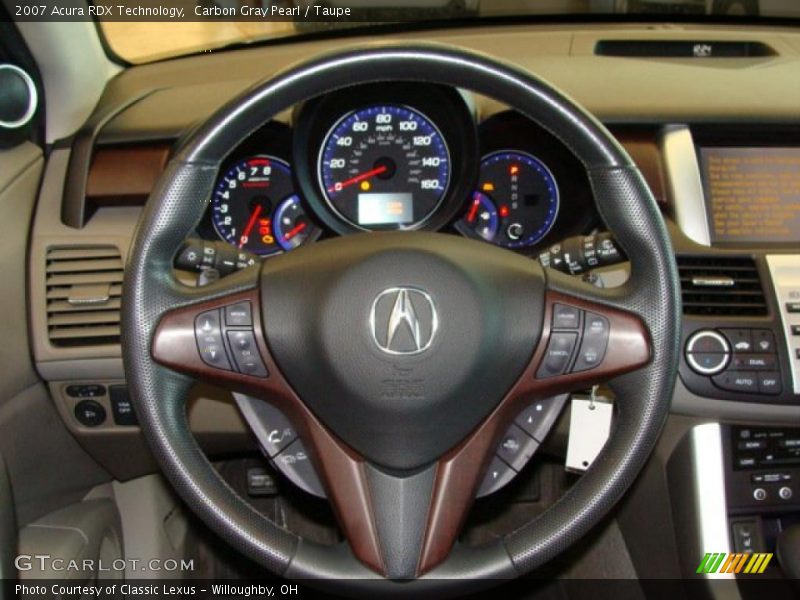 Carbon Gray Pearl / Taupe 2007 Acura RDX Technology