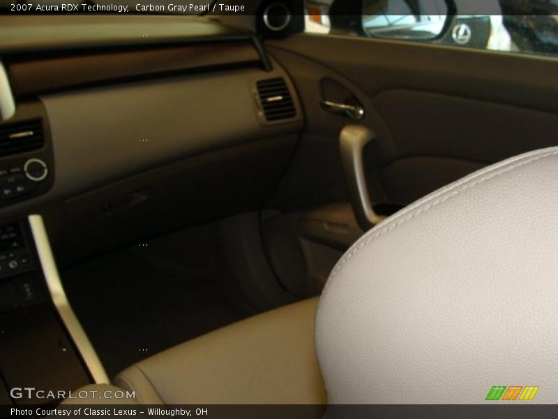 Carbon Gray Pearl / Taupe 2007 Acura RDX Technology