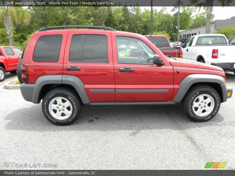 Inferno Red Pearl / Medium Slate Gray 2006 Jeep Liberty Sport