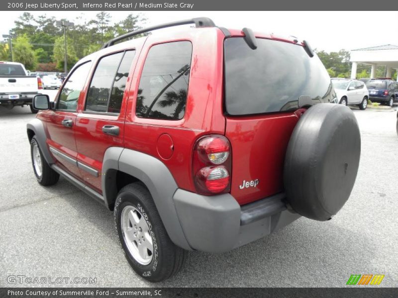 Inferno Red Pearl / Medium Slate Gray 2006 Jeep Liberty Sport