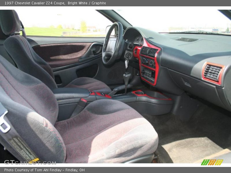 Bright White / Graphite 1997 Chevrolet Cavalier Z24 Coupe