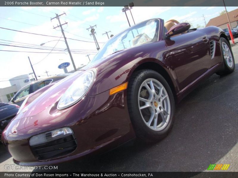 Carmon Red Metallic / Sand Beige 2006 Porsche Boxster