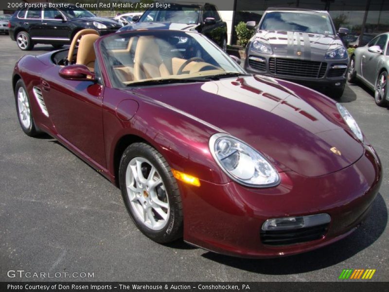Carmon Red Metallic / Sand Beige 2006 Porsche Boxster