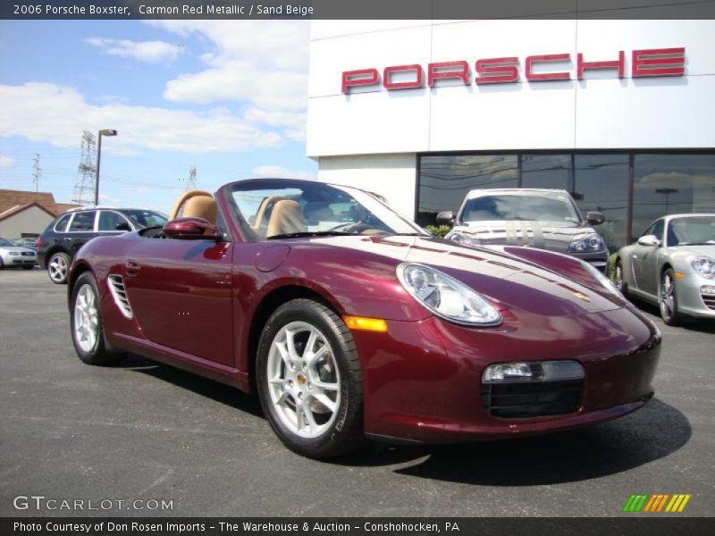 Carmon Red Metallic / Sand Beige 2006 Porsche Boxster