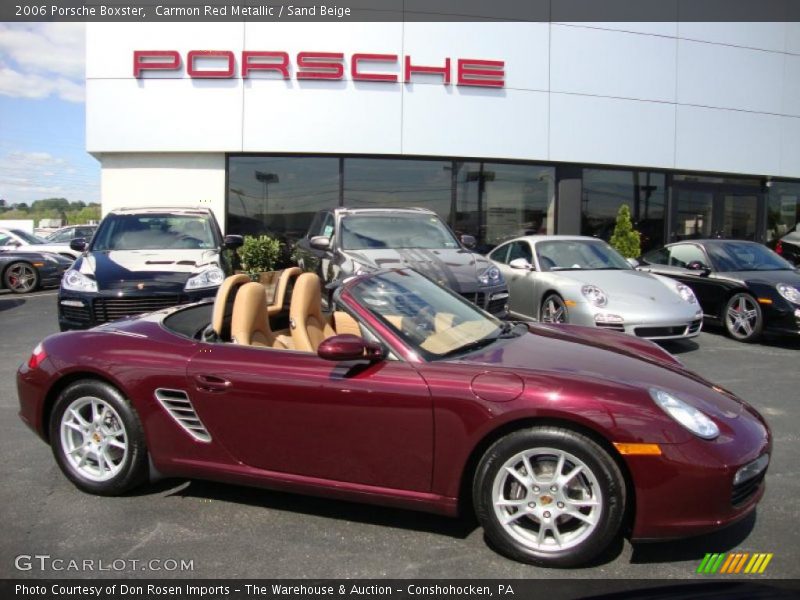 Carmon Red Metallic / Sand Beige 2006 Porsche Boxster