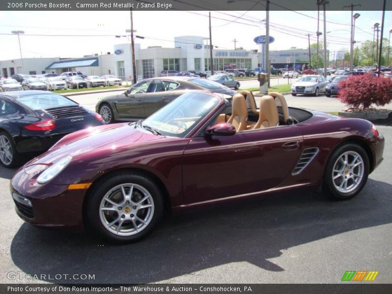 Carmon Red Metallic / Sand Beige 2006 Porsche Boxster