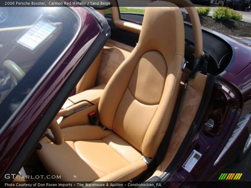 Carmon Red Metallic / Sand Beige 2006 Porsche Boxster