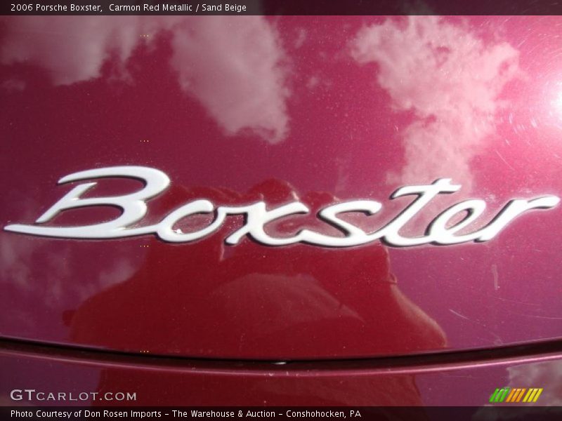 Carmon Red Metallic / Sand Beige 2006 Porsche Boxster