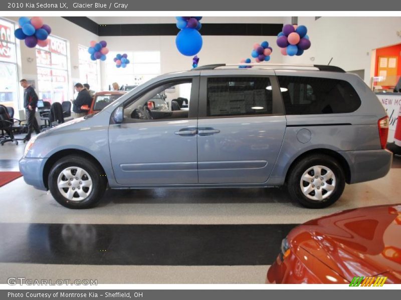 Glacier Blue / Gray 2010 Kia Sedona LX