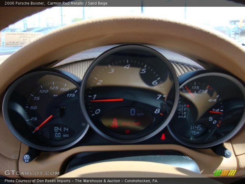 Carmon Red Metallic / Sand Beige 2006 Porsche Boxster