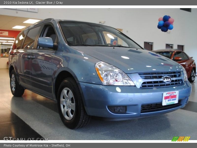Glacier Blue / Gray 2010 Kia Sedona LX