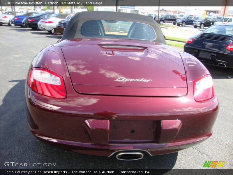 Carmon Red Metallic / Sand Beige 2006 Porsche Boxster
