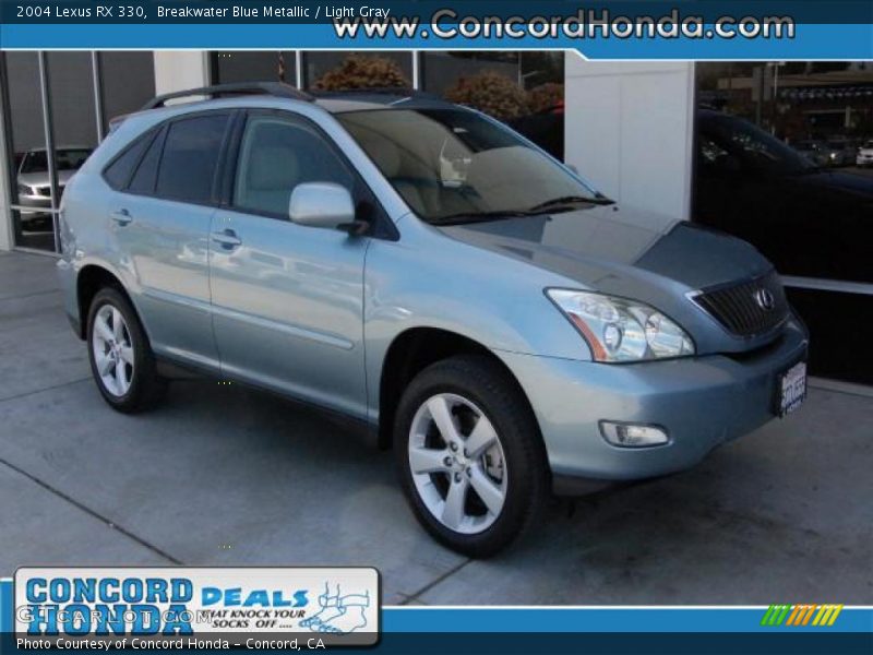 Breakwater Blue Metallic / Light Gray 2004 Lexus RX 330