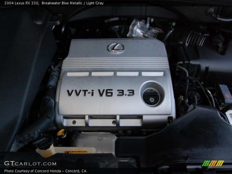 Breakwater Blue Metallic / Light Gray 2004 Lexus RX 330