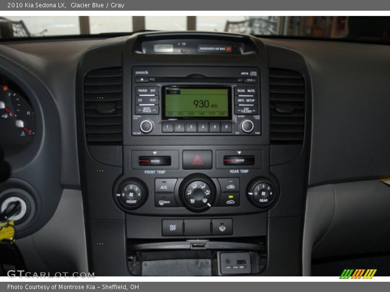 Glacier Blue / Gray 2010 Kia Sedona LX