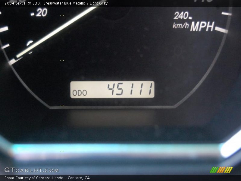 Breakwater Blue Metallic / Light Gray 2004 Lexus RX 330