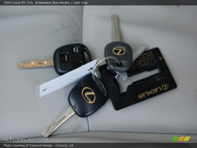 Breakwater Blue Metallic / Light Gray 2004 Lexus RX 330