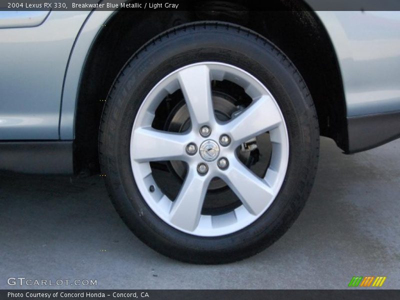 Breakwater Blue Metallic / Light Gray 2004 Lexus RX 330