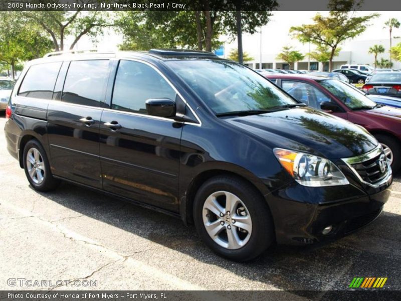 Nighthawk Black Pearl / Gray 2009 Honda Odyssey Touring