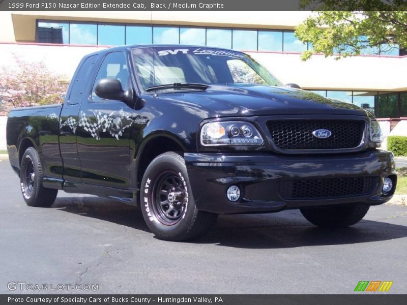 Black / Medium Graphite 1999 Ford F150 Nascar Edition Extended Cab