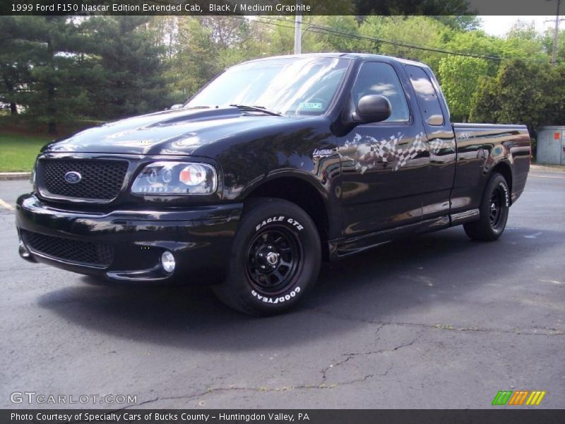 Black / Medium Graphite 1999 Ford F150 Nascar Edition Extended Cab