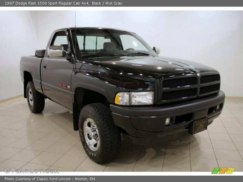 Black / Mist Gray 1997 Dodge Ram 1500 Sport Regular Cab 4x4