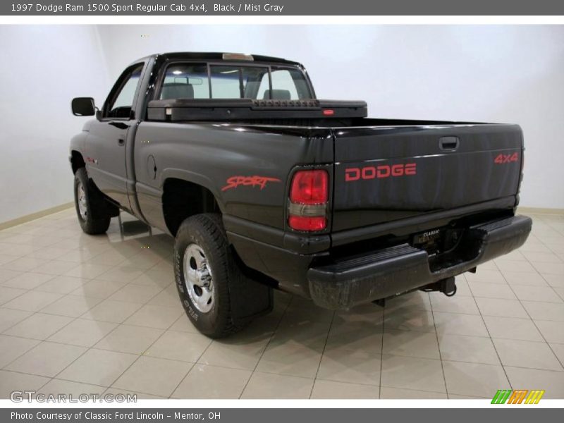 Black / Mist Gray 1997 Dodge Ram 1500 Sport Regular Cab 4x4