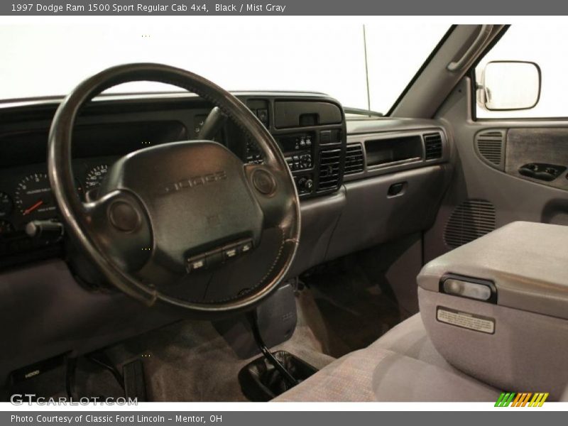 Black / Mist Gray 1997 Dodge Ram 1500 Sport Regular Cab 4x4